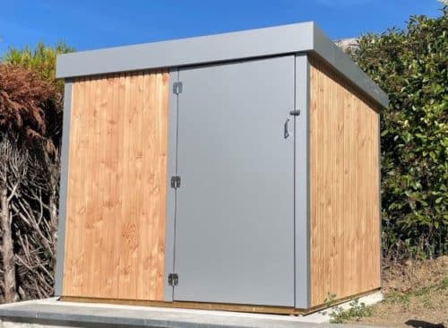 Abri de jardin en bois et aluminium